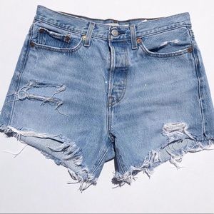 Distressed Levi Shorts